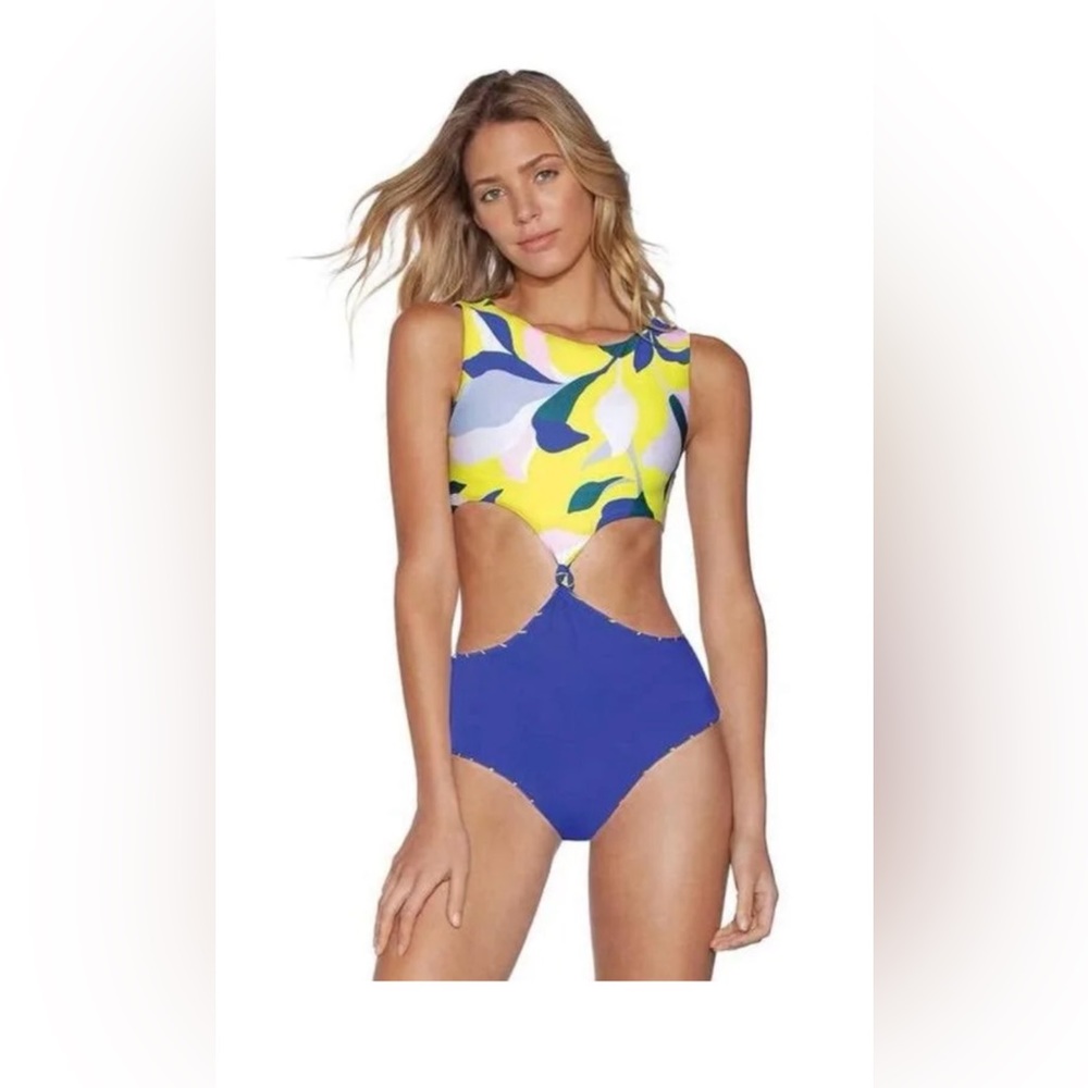 Maaji NWT Sunflower Spin One Piece Swimsuit Size L 🩱🎁